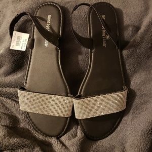 Dressy sling back flat sandals